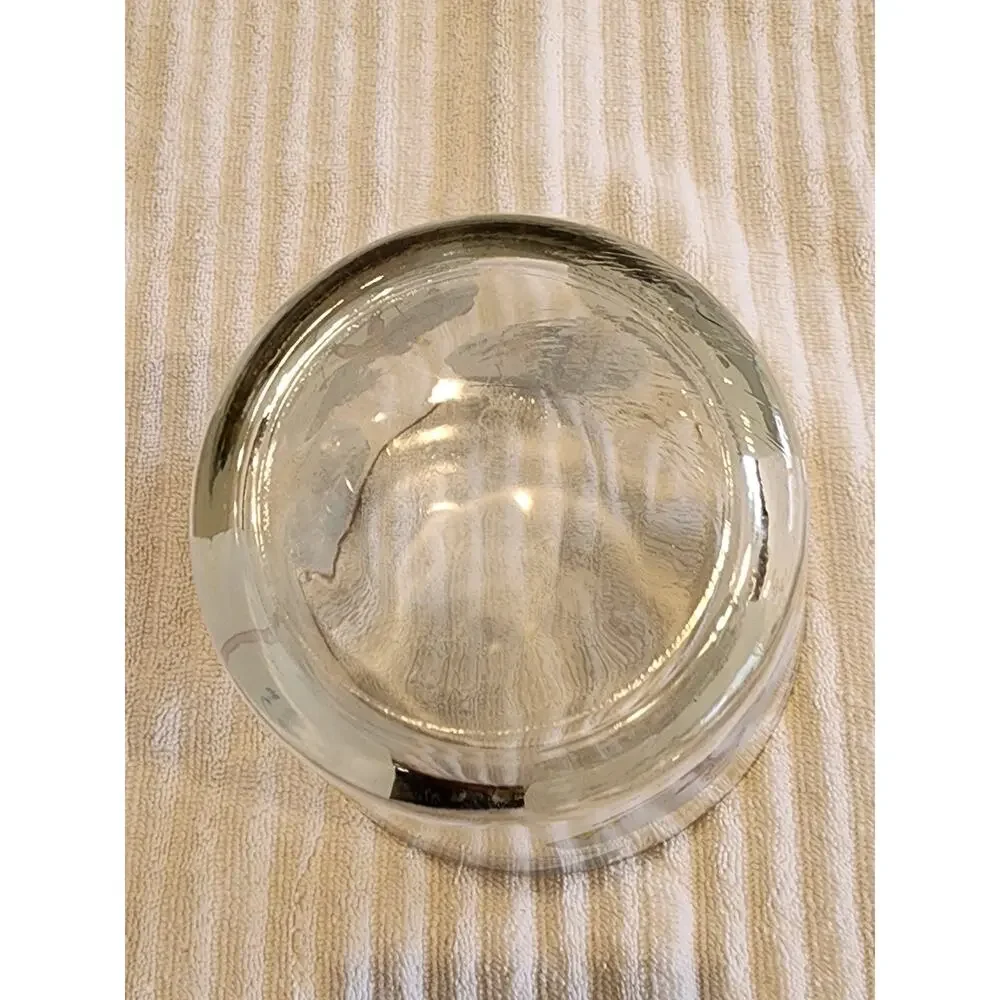 VTG West Virginia Glass Ice Bucket Bowl Cartoon ski illustrations Ashby Alpine